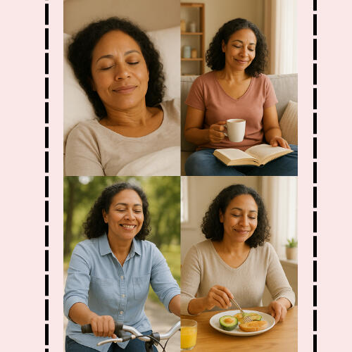 Balanced, energized, and at peace — whether it’s cycling in the sun, enjoying good food, reading, or finally sleeping deeply. This is the rhythm your body longs for.